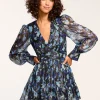New Lizbeth V-Neck Ruffle Mini Dress Dresses