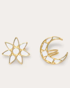 Sale Lunar Mirrored Ring Set Jewelry