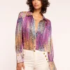 Outlet Mandy Button Down Blouse Tops