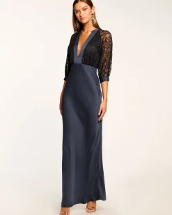 Fashion Marceline Lace Short Sleeve Maxi Dress Dresses