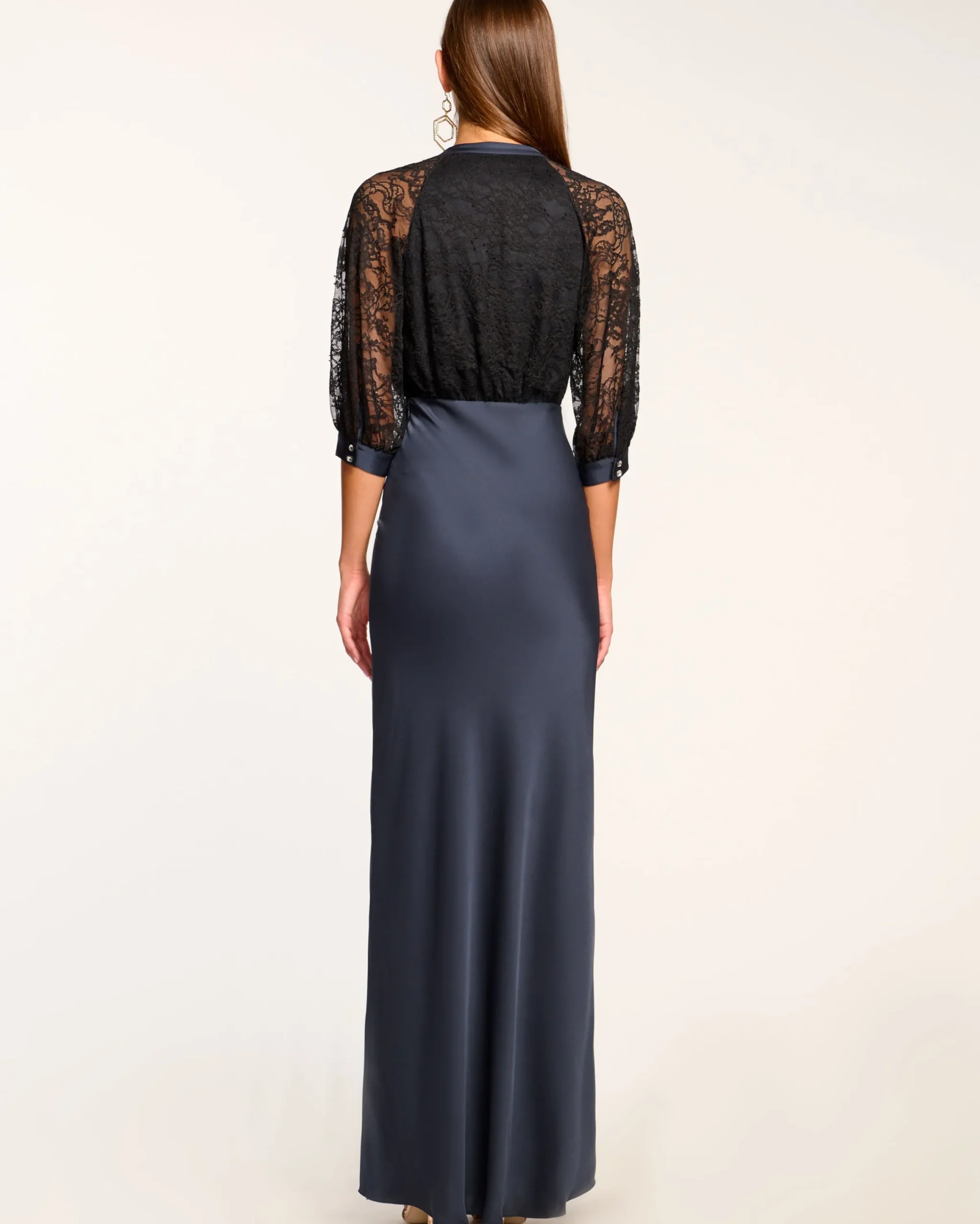 Fashion Marceline Lace Short Sleeve Maxi Dress Dresses
