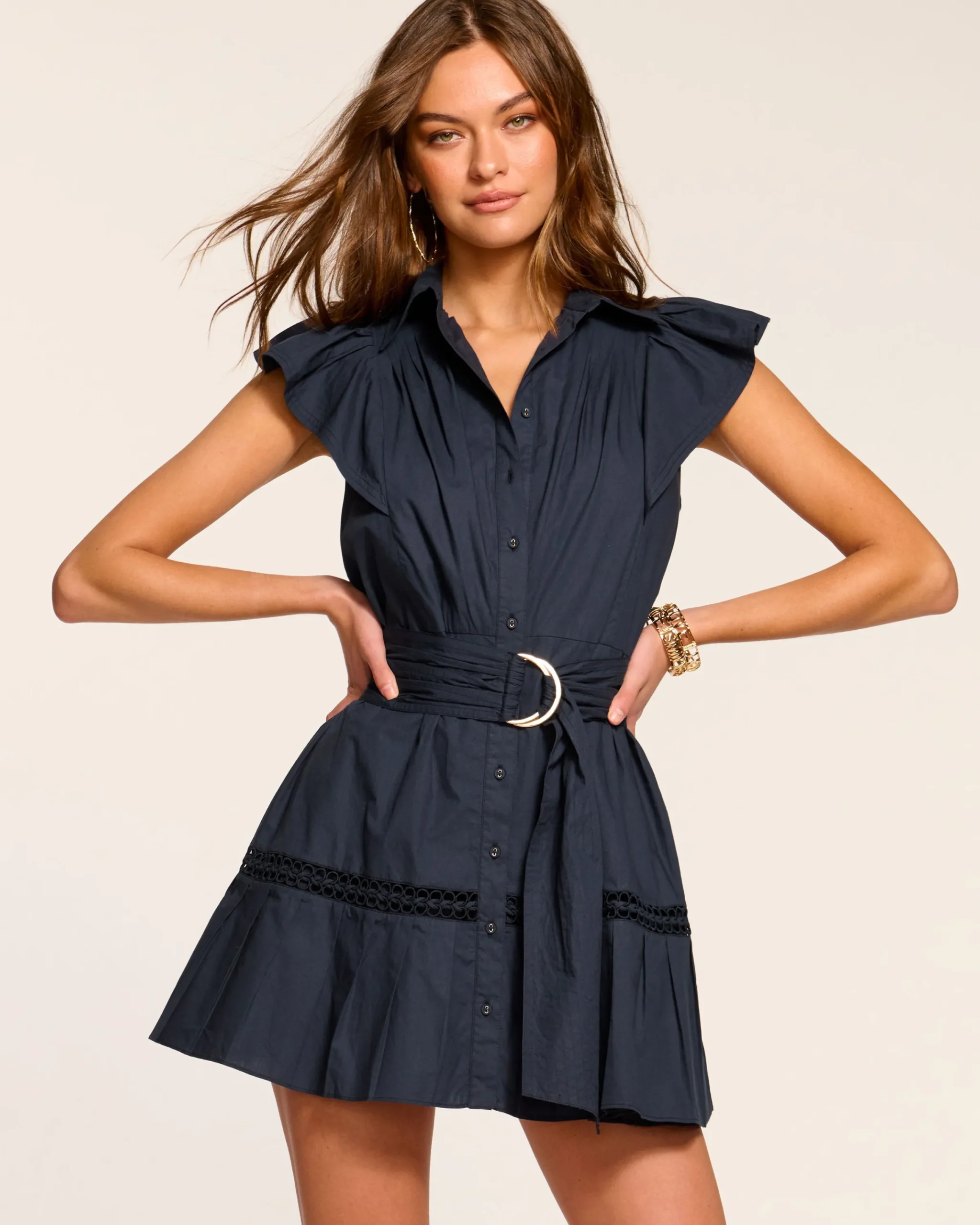 Discount Marceline Poplin Shirt Mini Dress Dresses