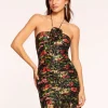 Online Margret Ruched Ruffle Mini Dress Dresses