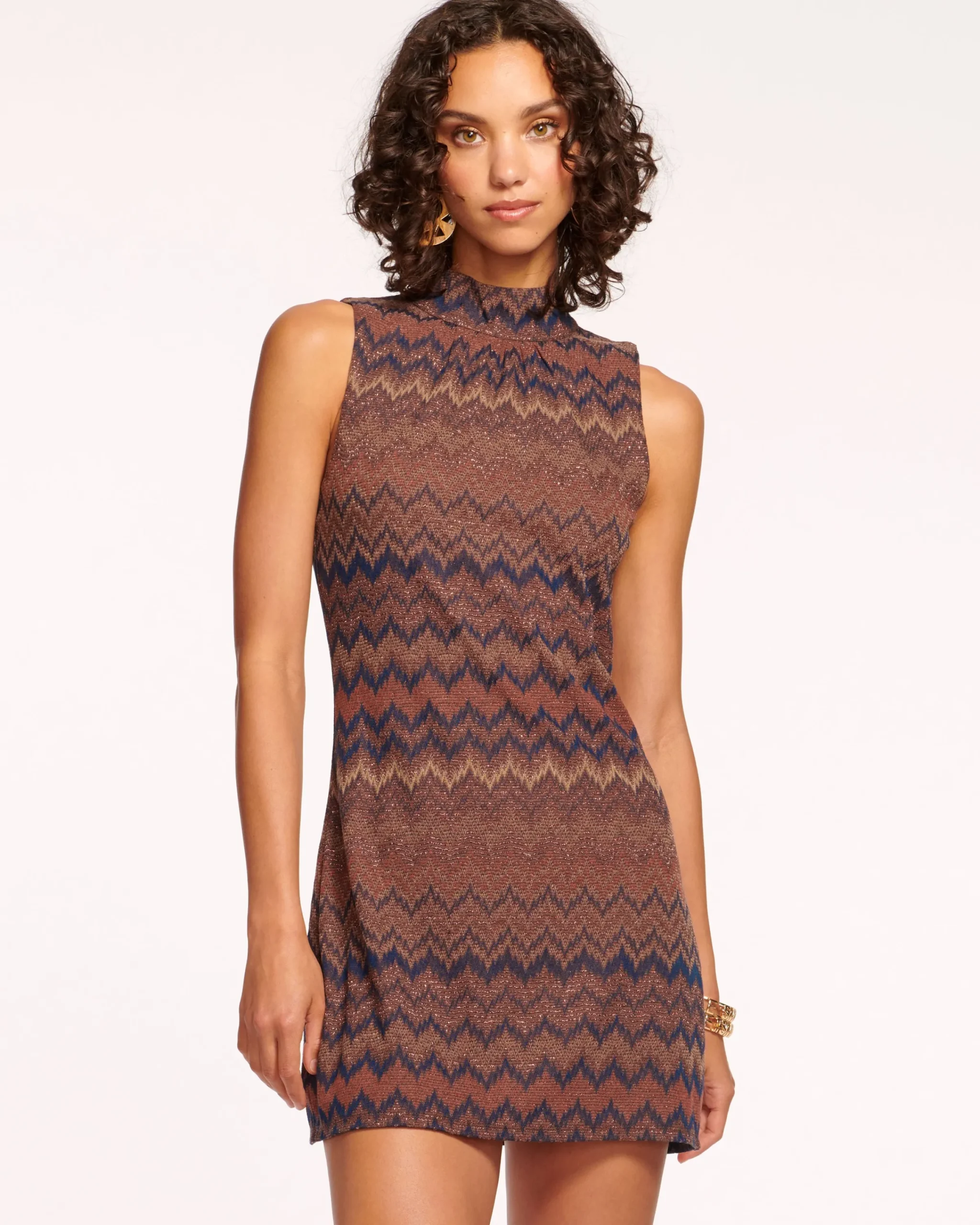 Online Marietta Mock Neck Mini Dress Dresses