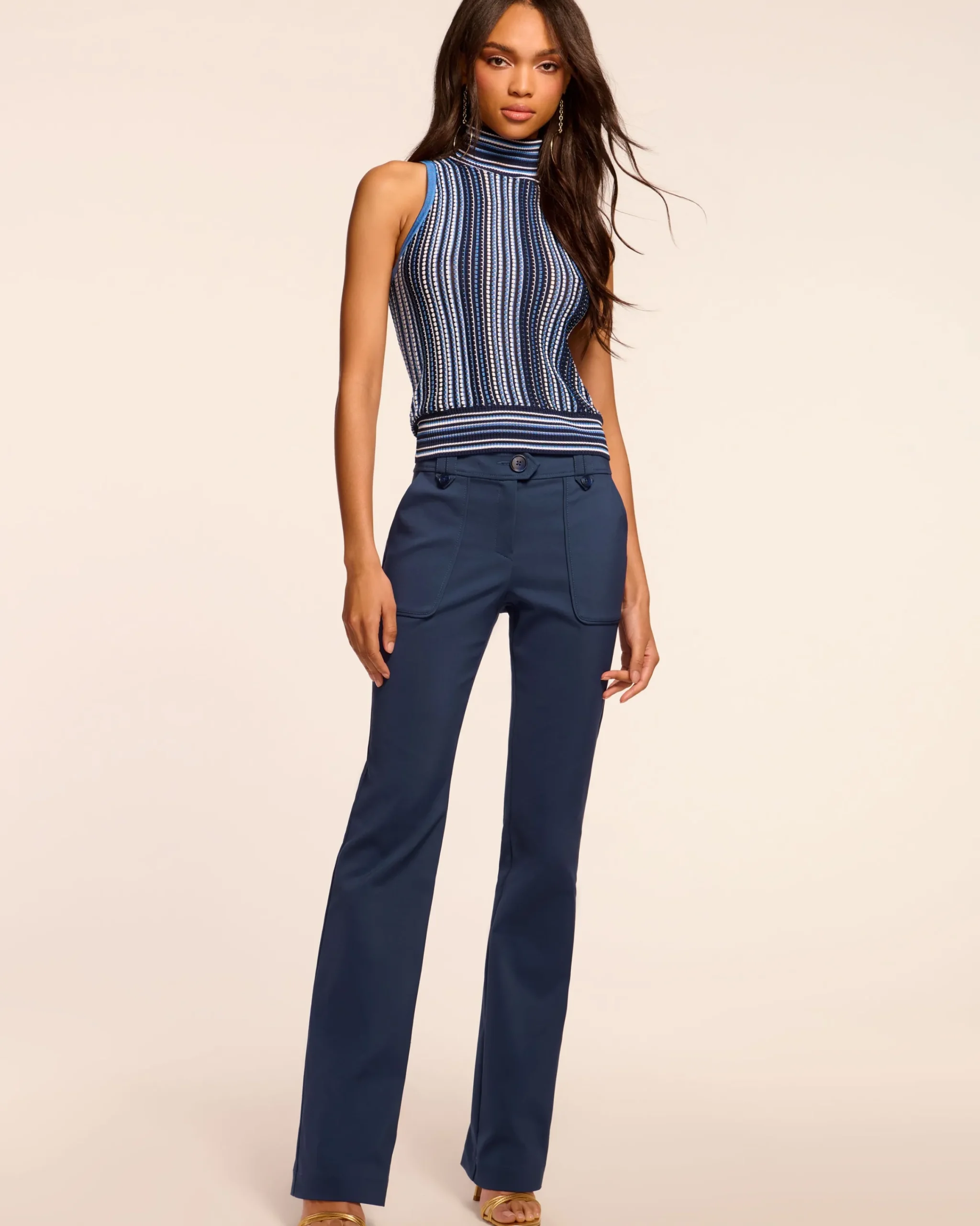 Fashion Marit Stretch Cotton Pant Bottoms