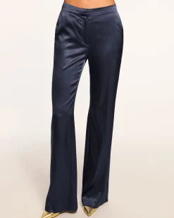 Discount Marvia Stretch Silk Pant Bottoms
