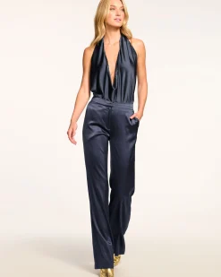 Discount Marvia Stretch Silk Pant Bottoms