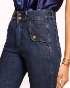 Online Mase High-Rise Flare Jean Denim | Bottoms