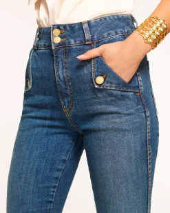 Online Mase High-Rise Flare Jean Denim | Bottoms