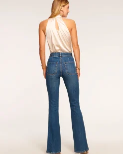 Online Mase High-Rise Flare Jean Denim | Bottoms