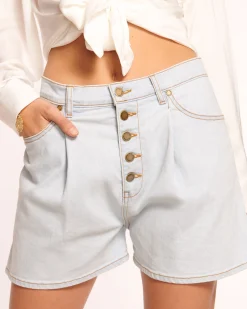 New Matie Relaxed Denim Mini Short Denim | Bottoms
