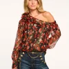 Discount Maylien Off-The-Shoulder Blouse Tops