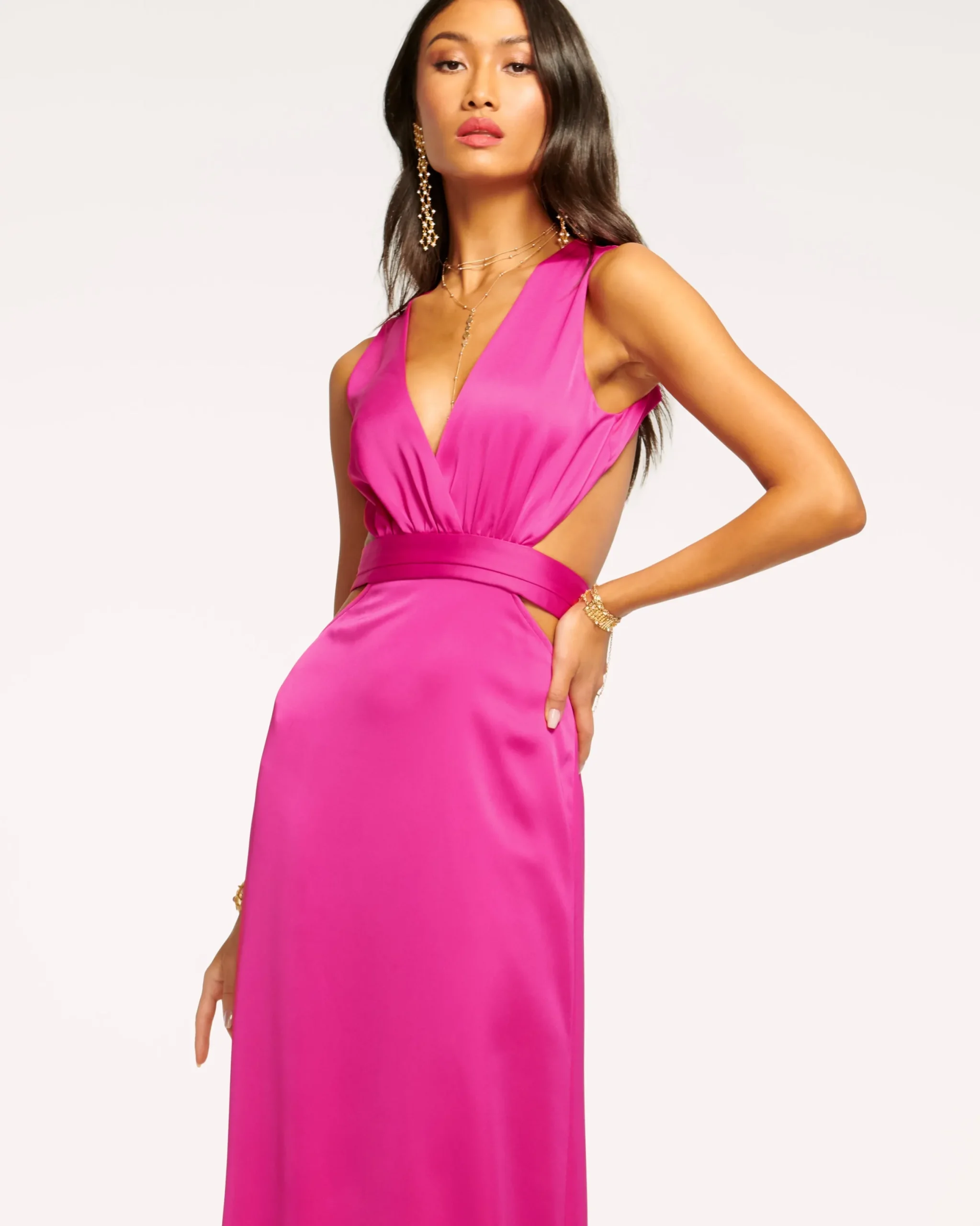 Online Milan Open Back Gown Dresses