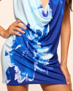 Fashion Mina Halter Jersey Mini Dress Dresses