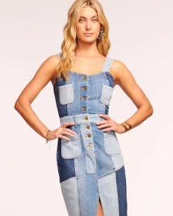 Discount Monica Denim Midi Dress Dresses | Denim