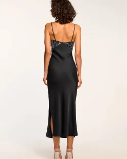 Sale Nadiene Embellished Slip Midi Dress Dresses