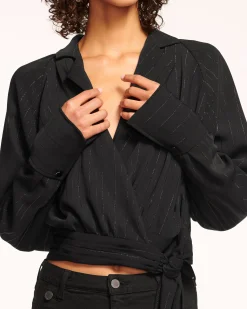 Fashion Oliver V-Neck Wrap Top Tops