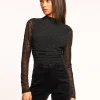 Outlet Opal Embellished Turtleneck Top Tops