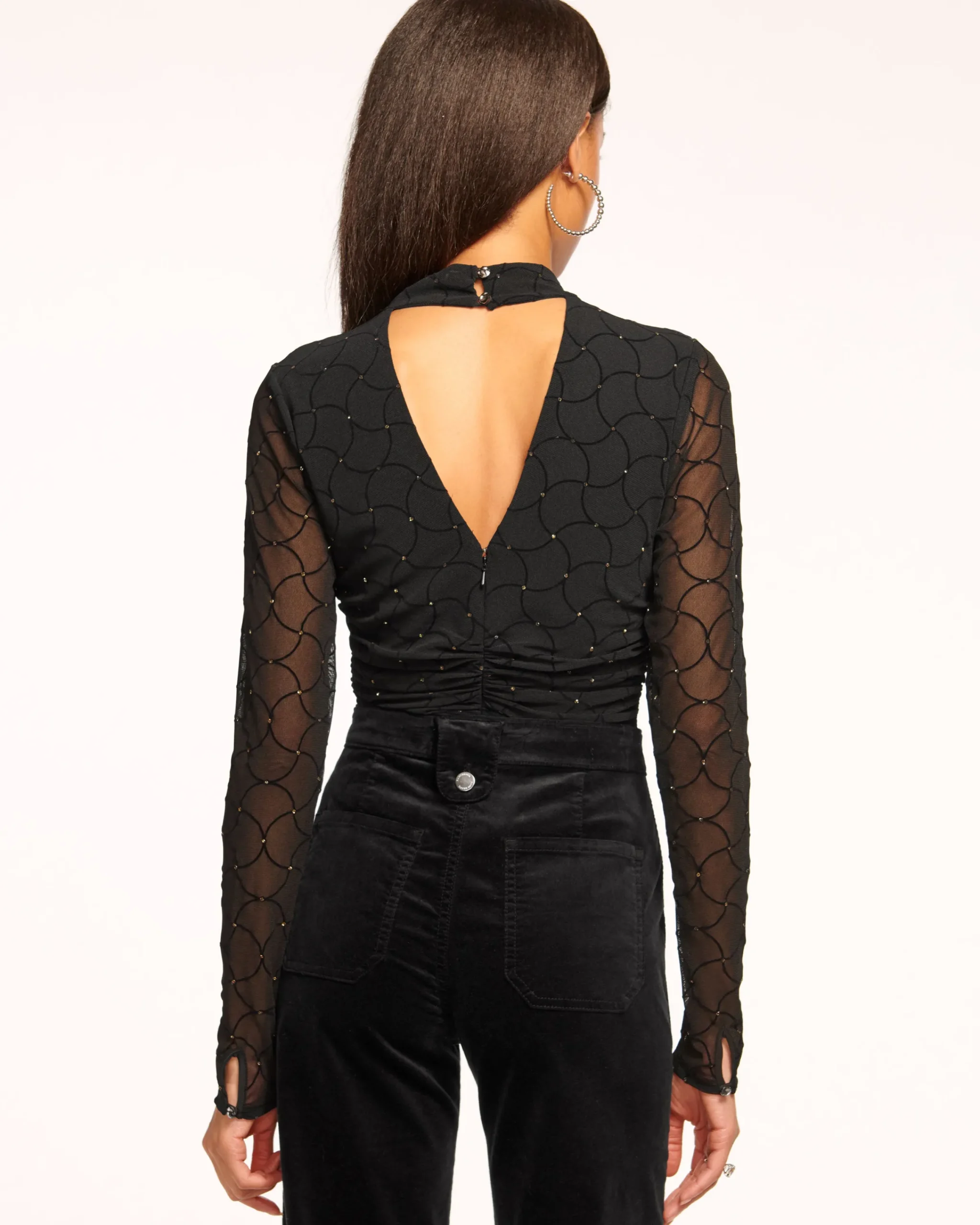 Outlet Opal Embellished Turtleneck Top Tops
