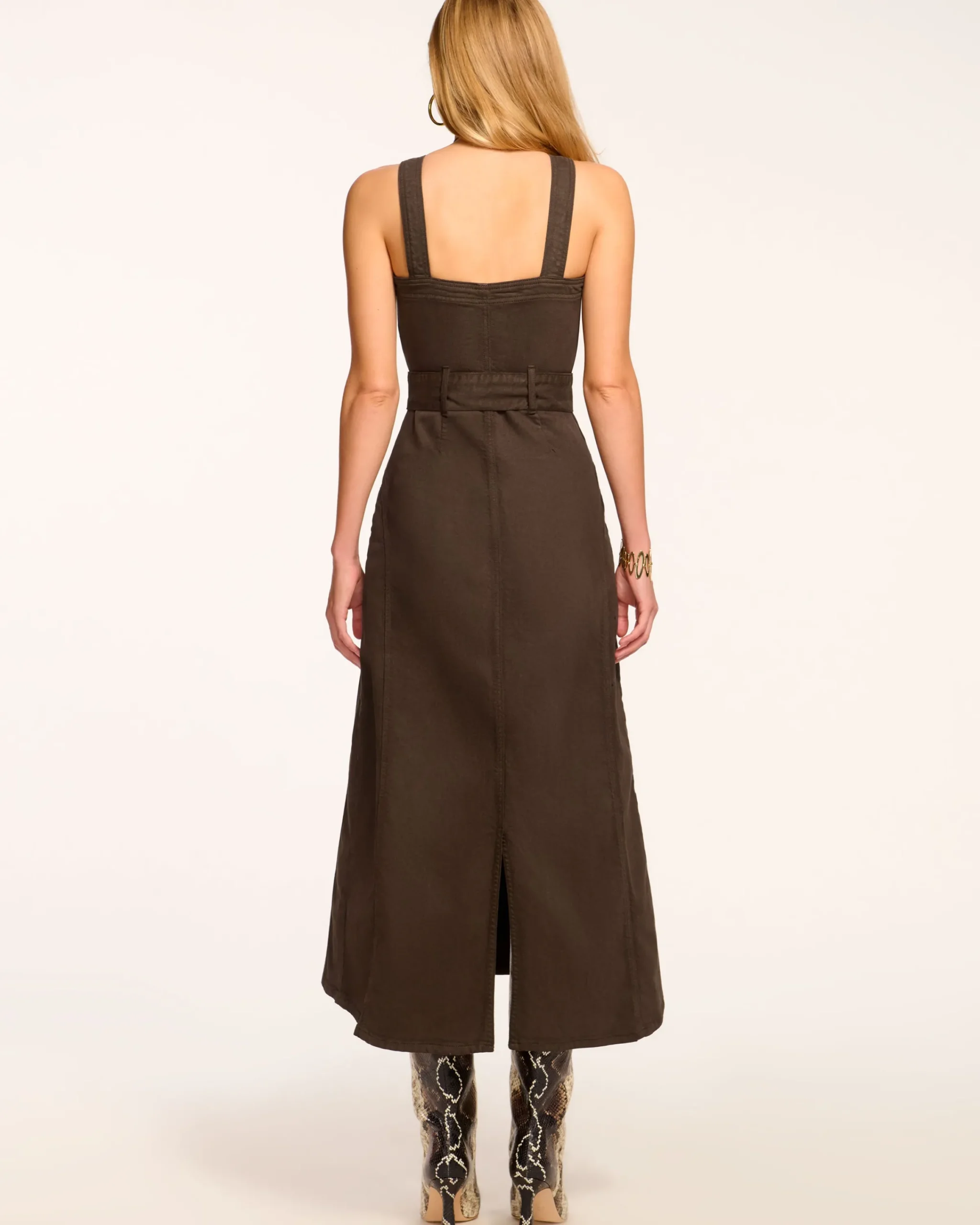 Discount Pamela Sleeveless Denim Midi Dress Dresses | Denim