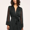 Discount Phoebe Sheer Long Sleeve Shirt Dress Dresses