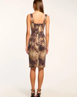 New Printed Tamera Denim Midi Dress Dresses | Denim