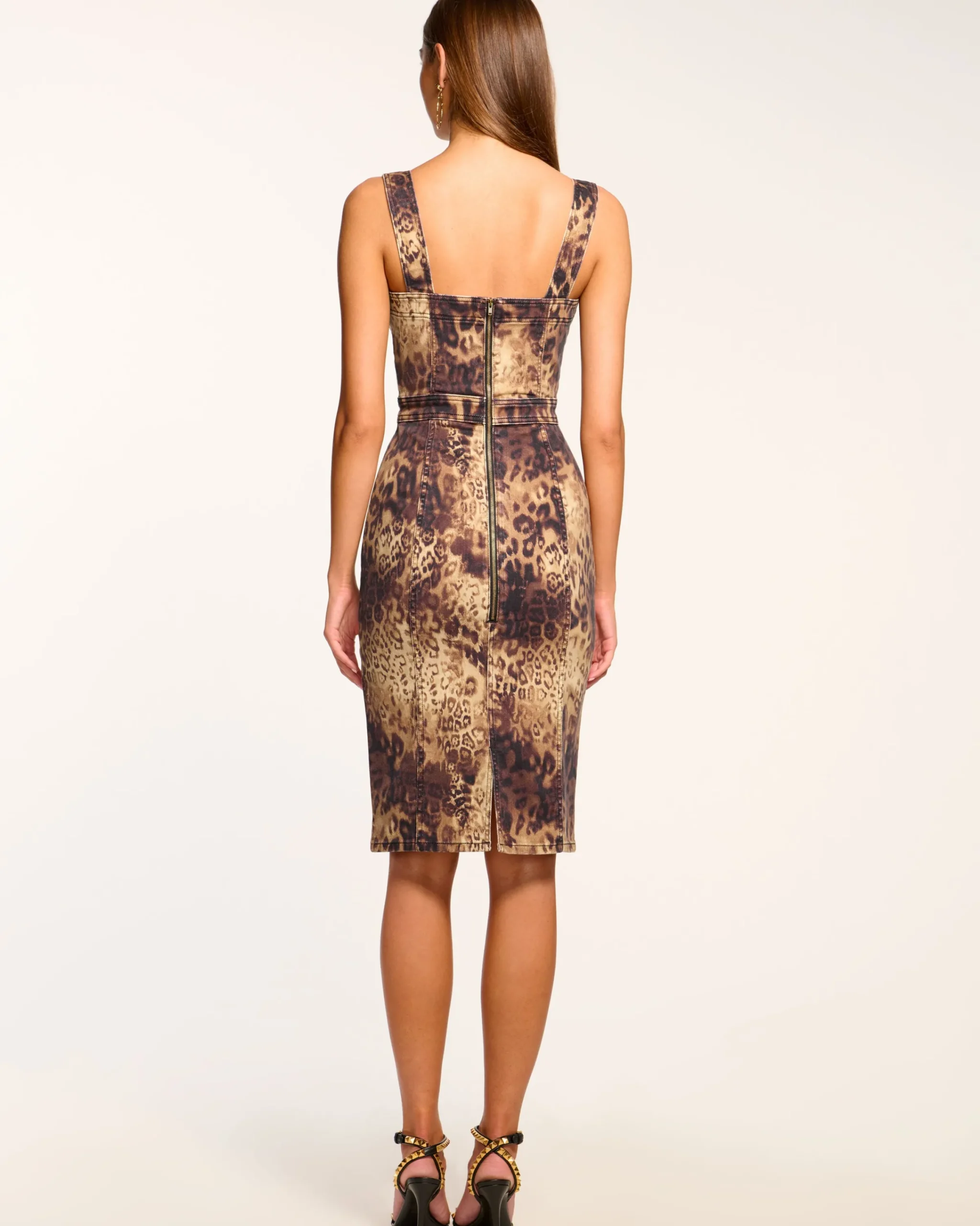 New Printed Tamera Denim Midi Dress Dresses | Denim
