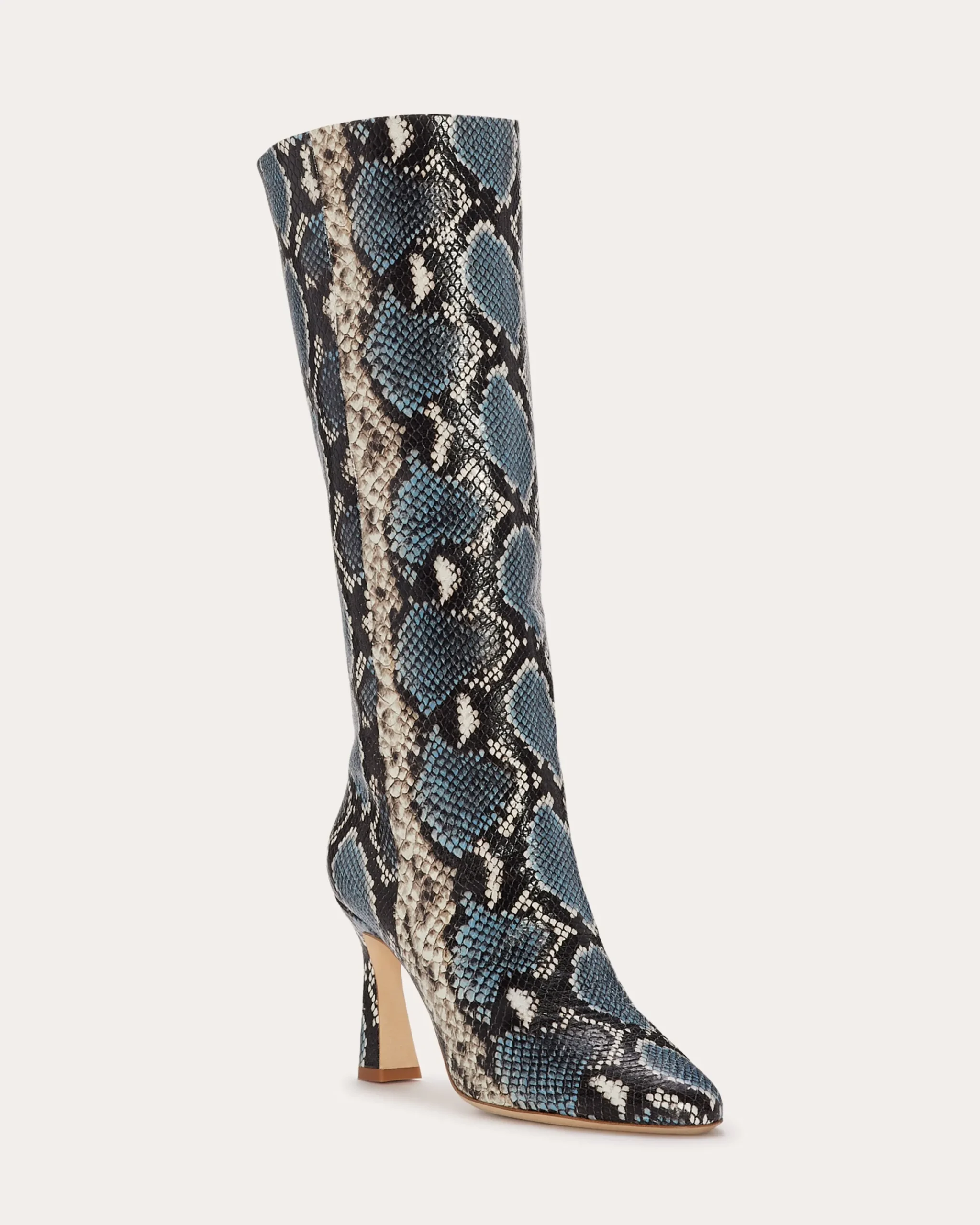 Online Queen Heeled Snake Boots Shoes