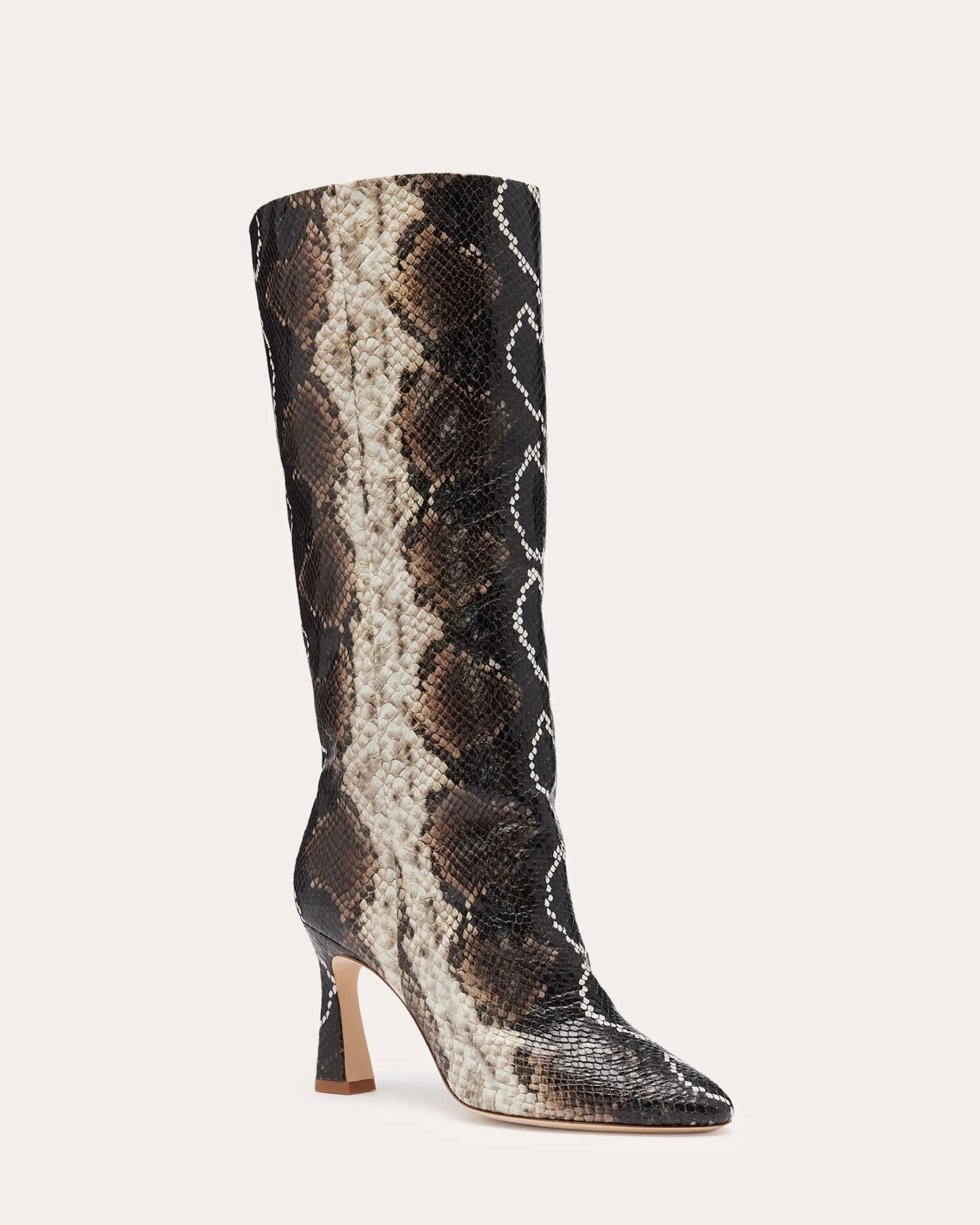 Online Queen Heeled Snake Boots Shoes