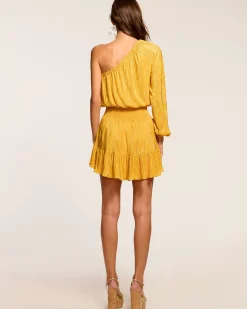 Discount Raashi One-Shoulder Smocked Mini Dress Dresses