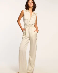 Clearance Rabiya Button Down Jumpsuit Dresses | Jumpsuits