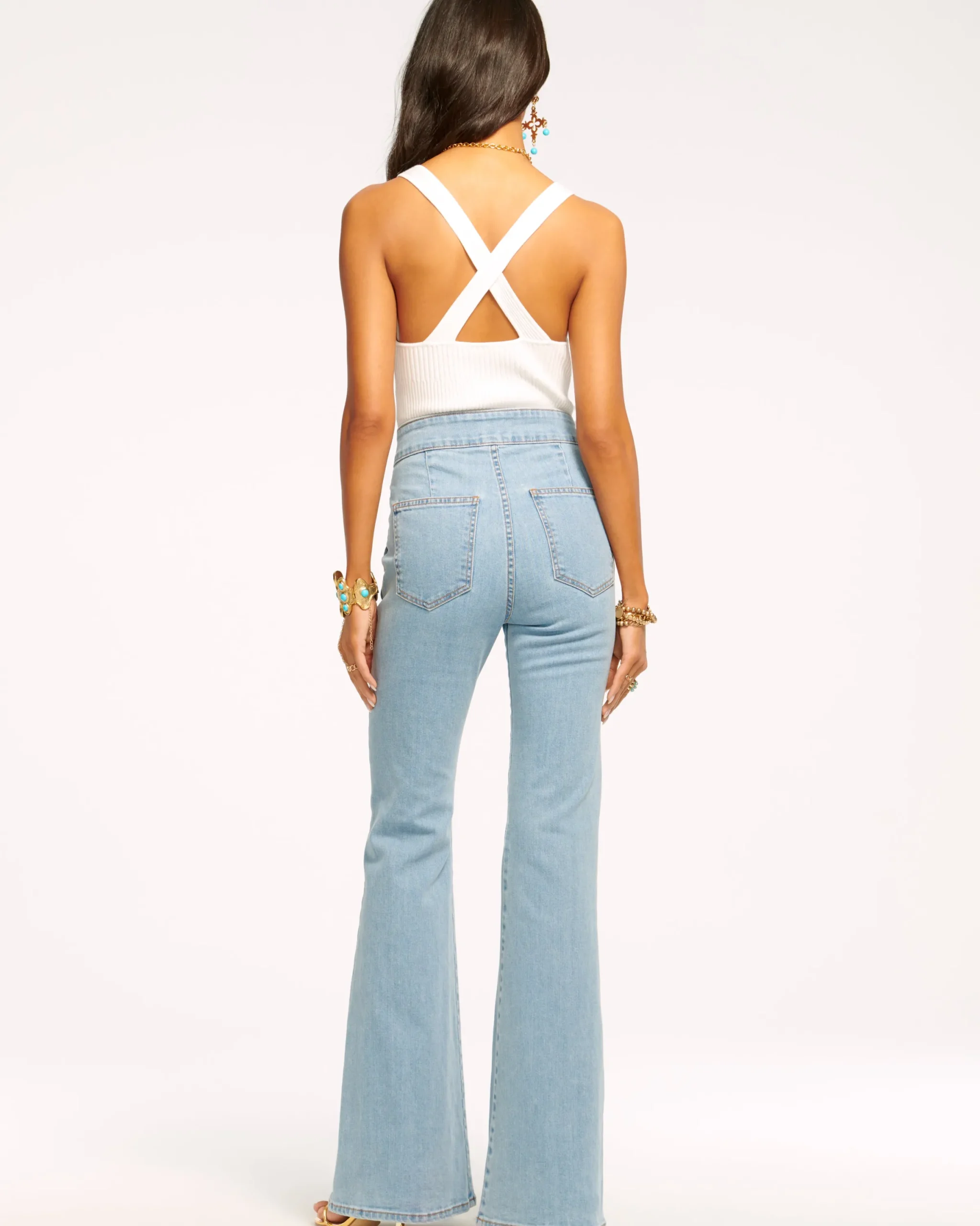 Clearance Romee High Waisted Flare Jean Denim | Bottoms