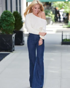 Clearance Romee High Waisted Flare Jean Denim | Bottoms