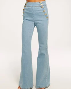 Clearance Romee High Waisted Flare Jean Denim | Bottoms