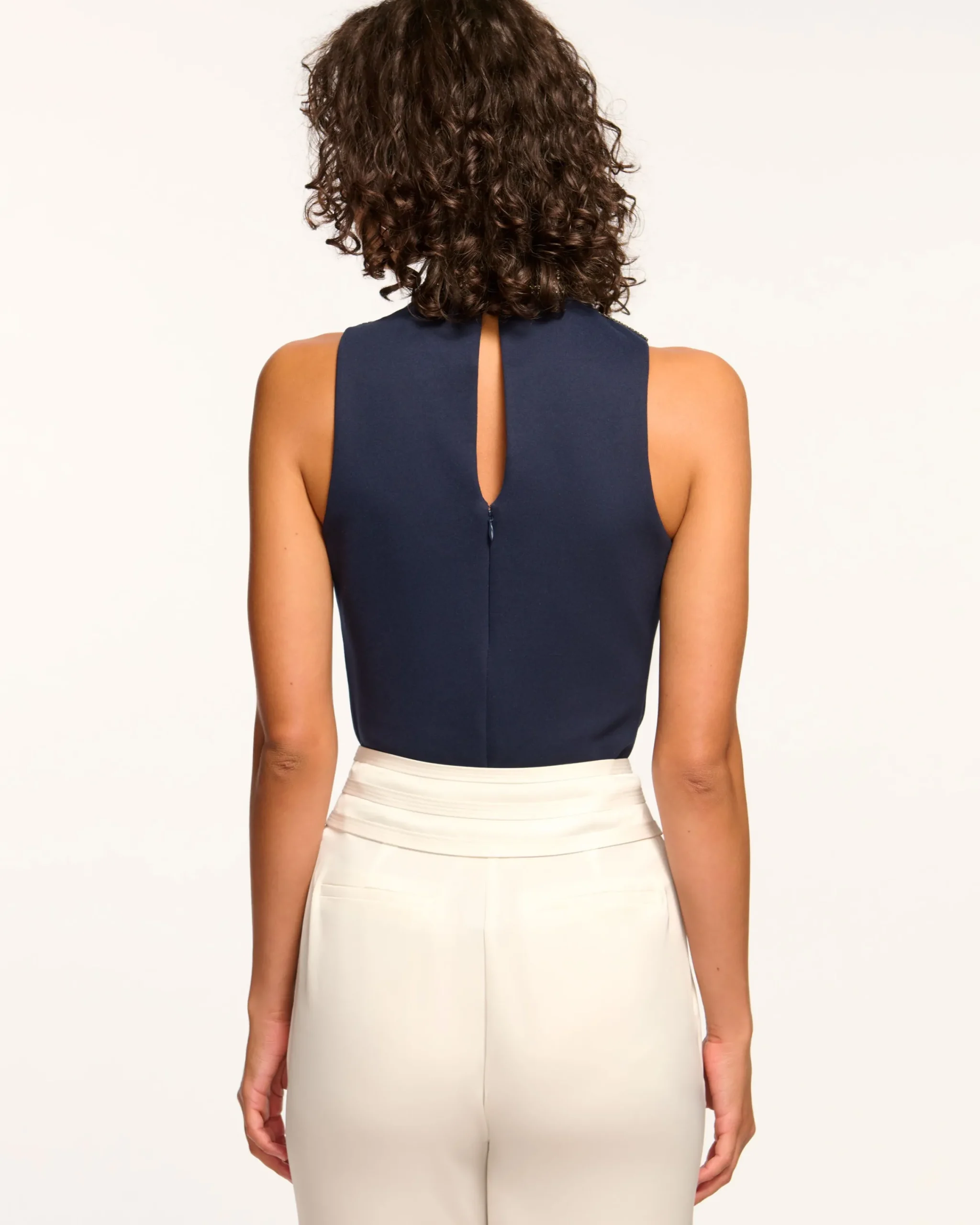 Discount Ruth Embellished Turtleneck Tank Top Tops