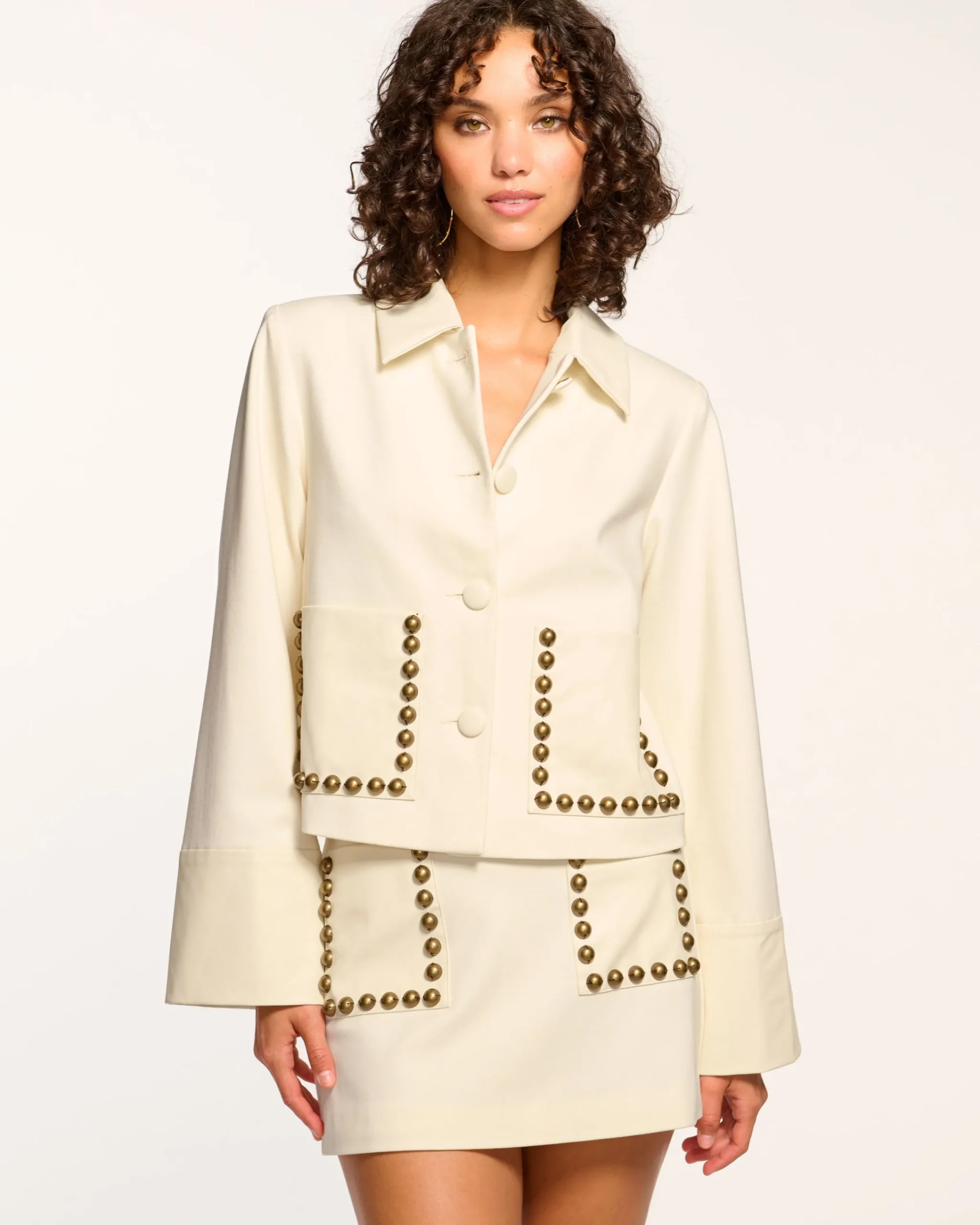 Discount Shoshana Studded Ponte Jacket Jackets