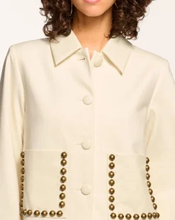 Discount Shoshana Studded Ponte Jacket Jackets