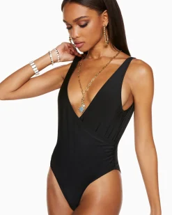 New Soren V-Neck One Piece Swimsuit Swim & Coverups