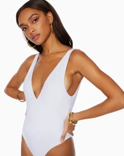 New Soren V-Neck One Piece Swimsuit Swim & Coverups