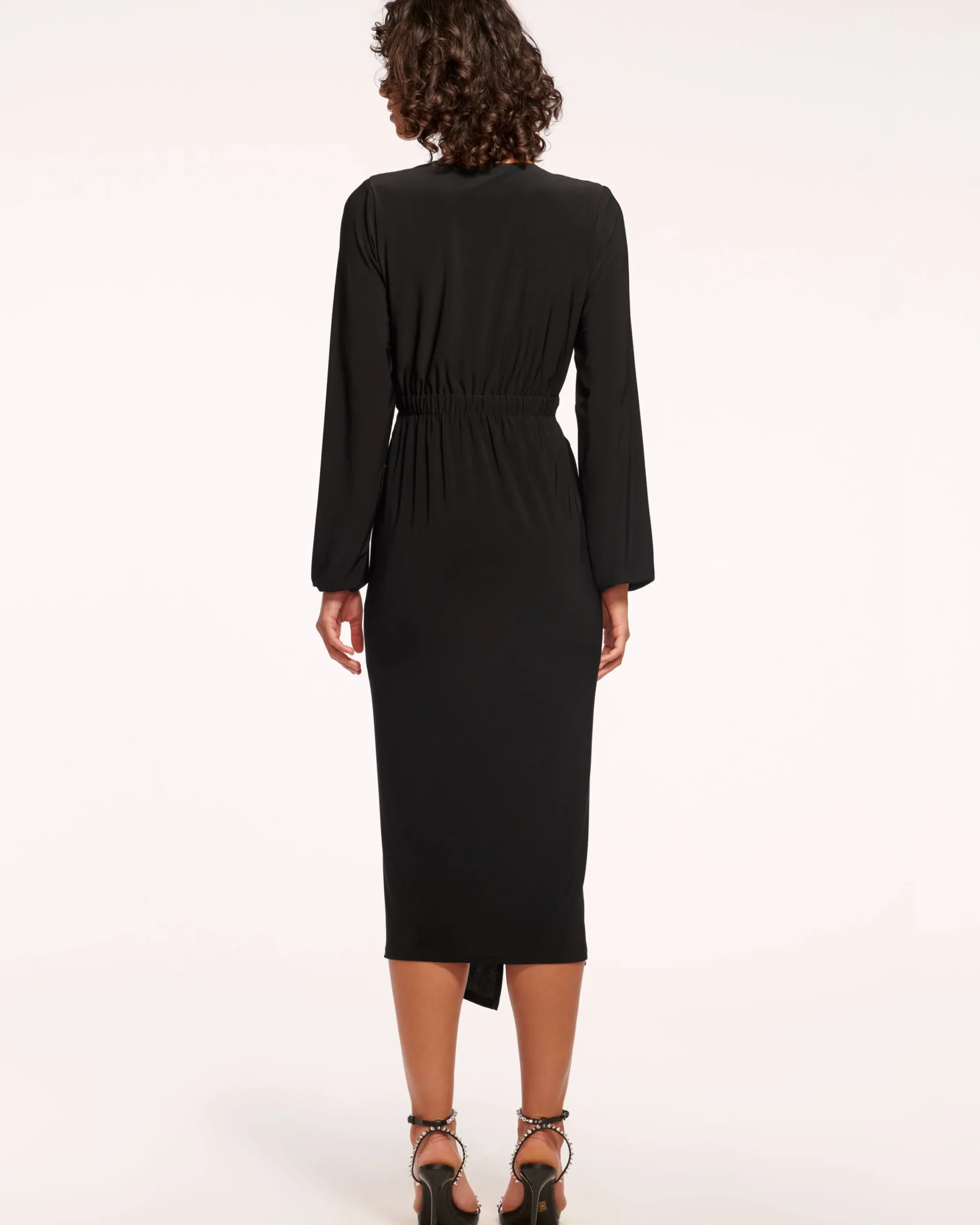 Online Sutton Jersey V-Neck Midi Dress Dresses
