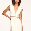 Sale Teigan Embellished V-Neck Mini Dress Dresses