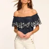 Online Terri Embellished Off-The-Shoulder Top Tops
