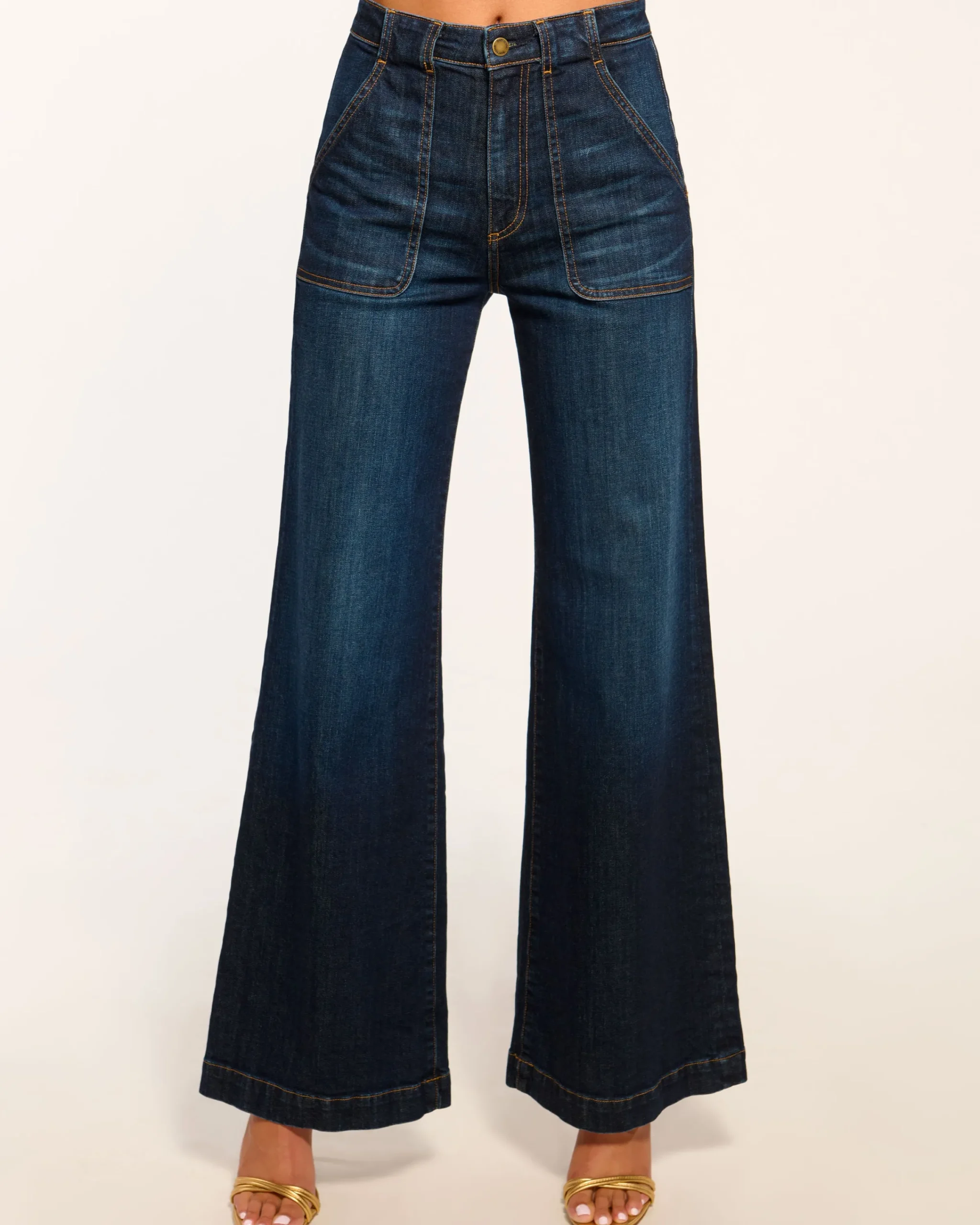 Discount Theodora Wide Leg Jean Denim | Bottoms
