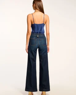 Discount Theodora Wide Leg Jean Denim | Bottoms