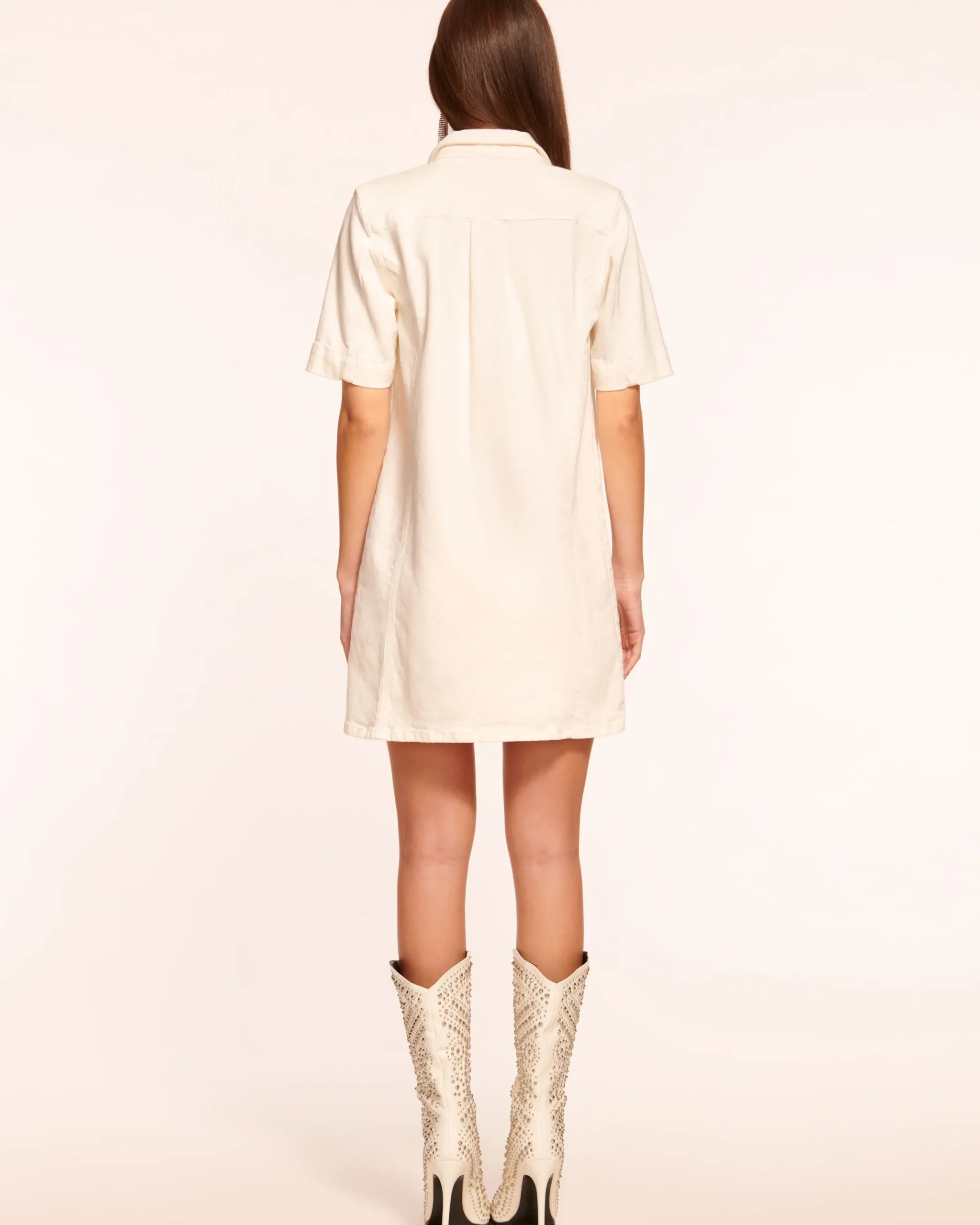 Outlet Tunechi Denim Shirt Dress Dresses | Denim