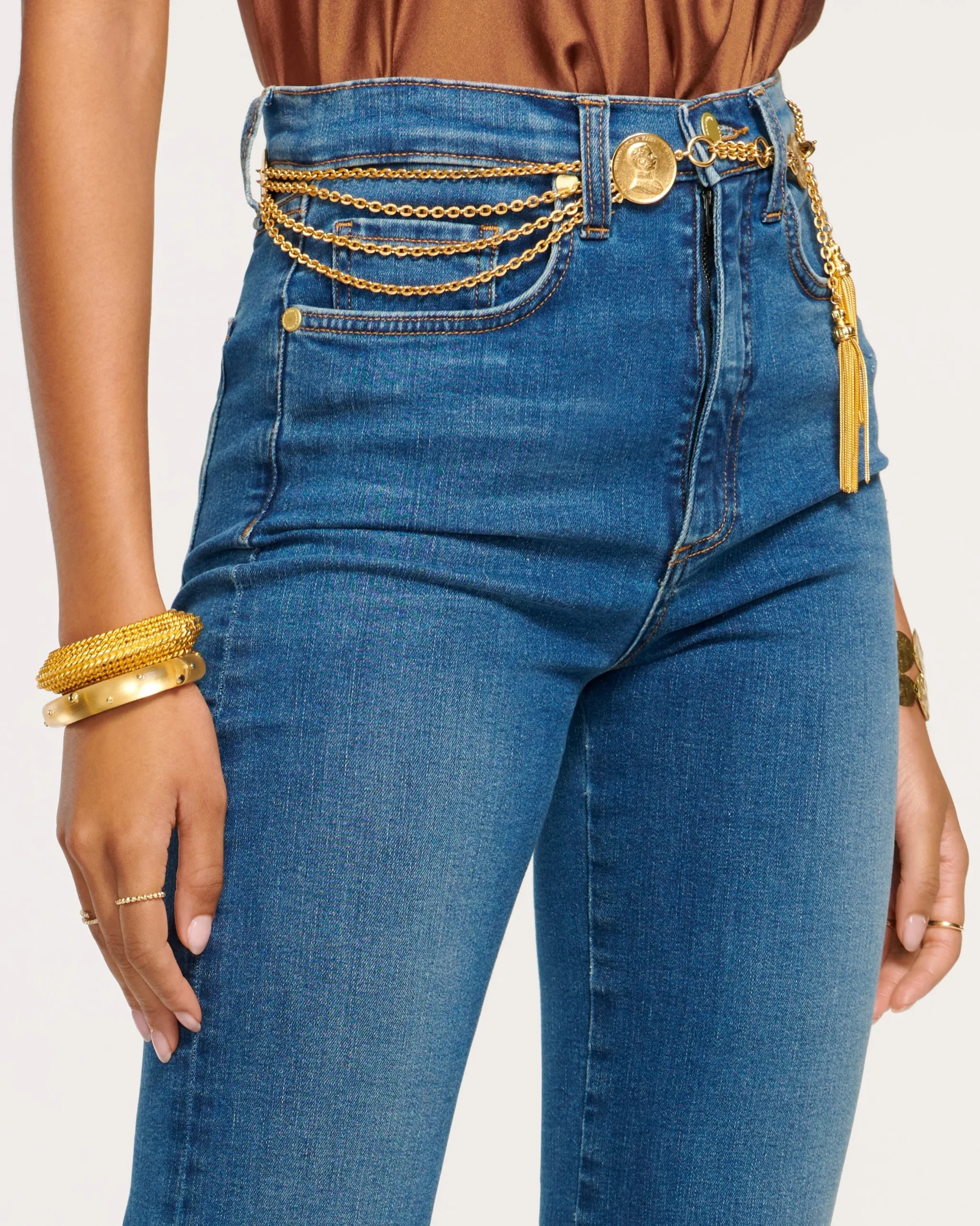 Clearance Tyra High Waisted Flare Jean Denim | Bottoms