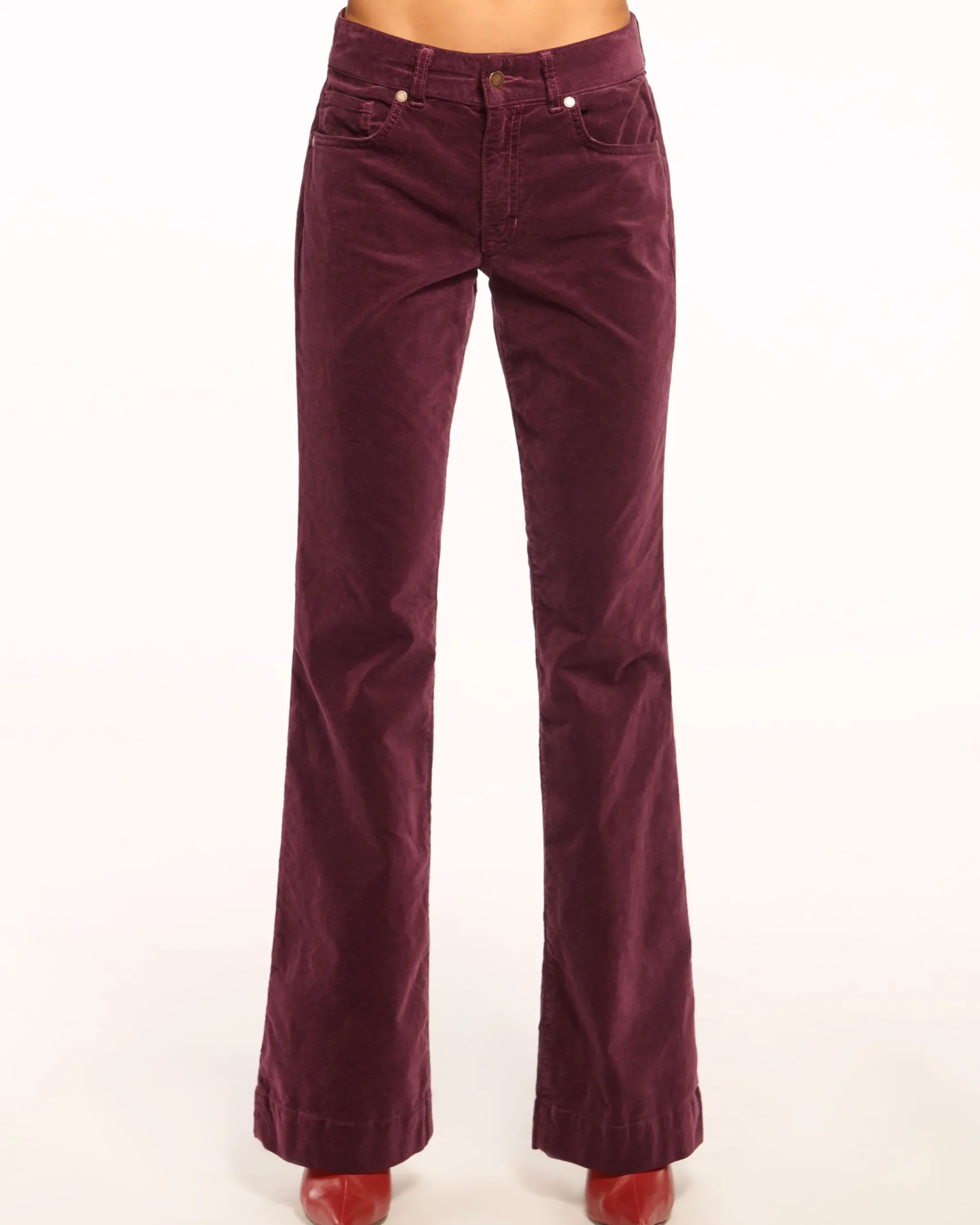 Online Velvet Kyle Low Rise Flare Jean Denim | Bottoms