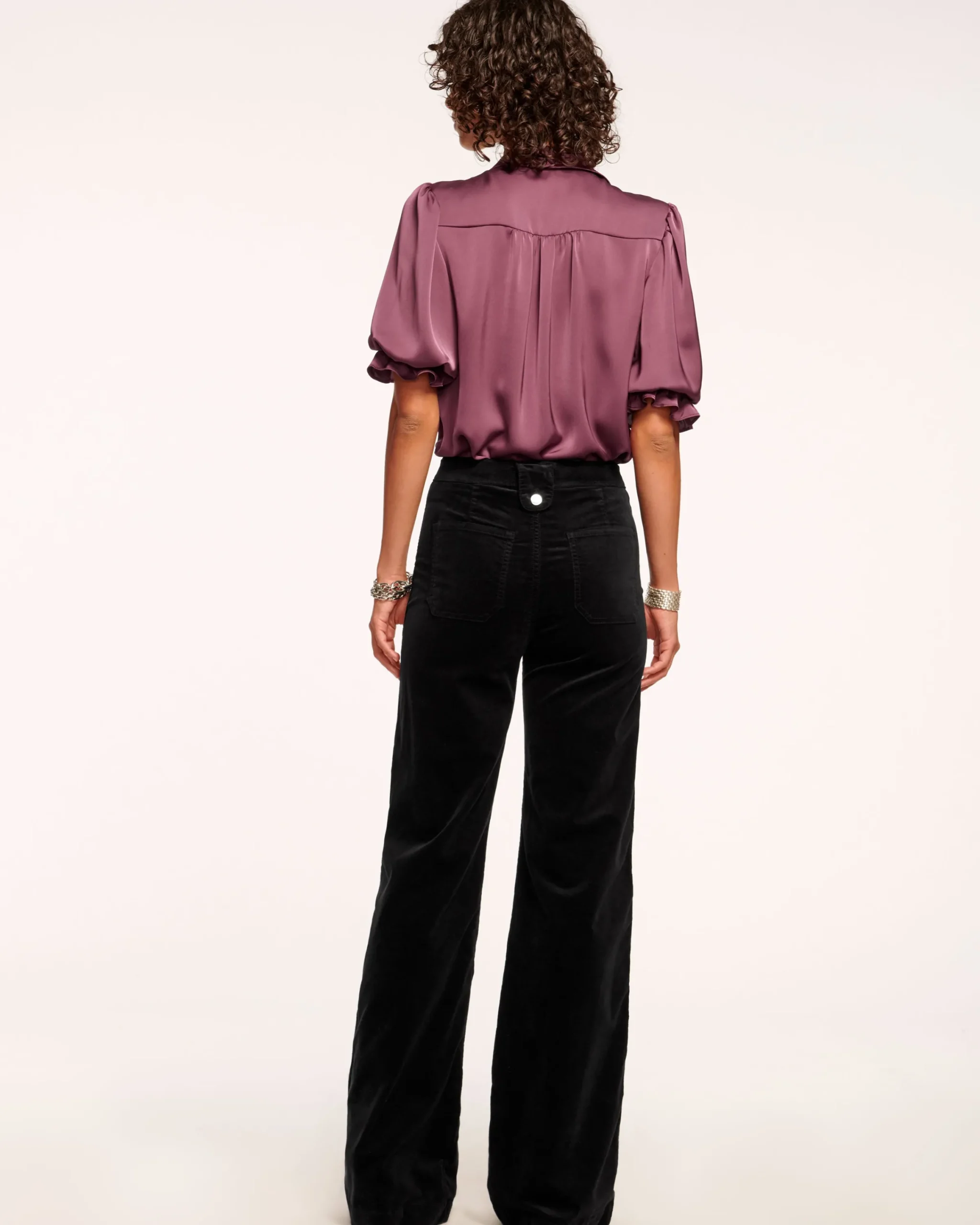 Fashion Velvet Theodora Wide Leg Jean Denim | Bottoms