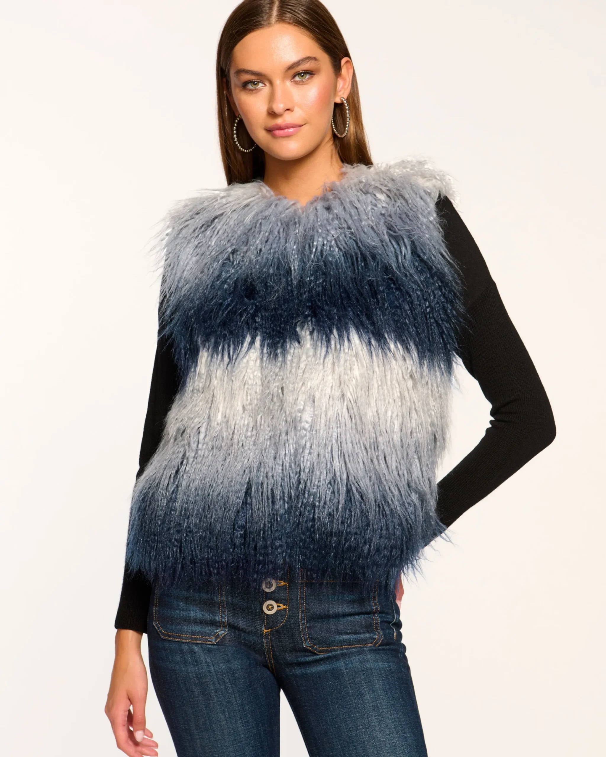 Sale Walter Faux Fur Vest Jackets