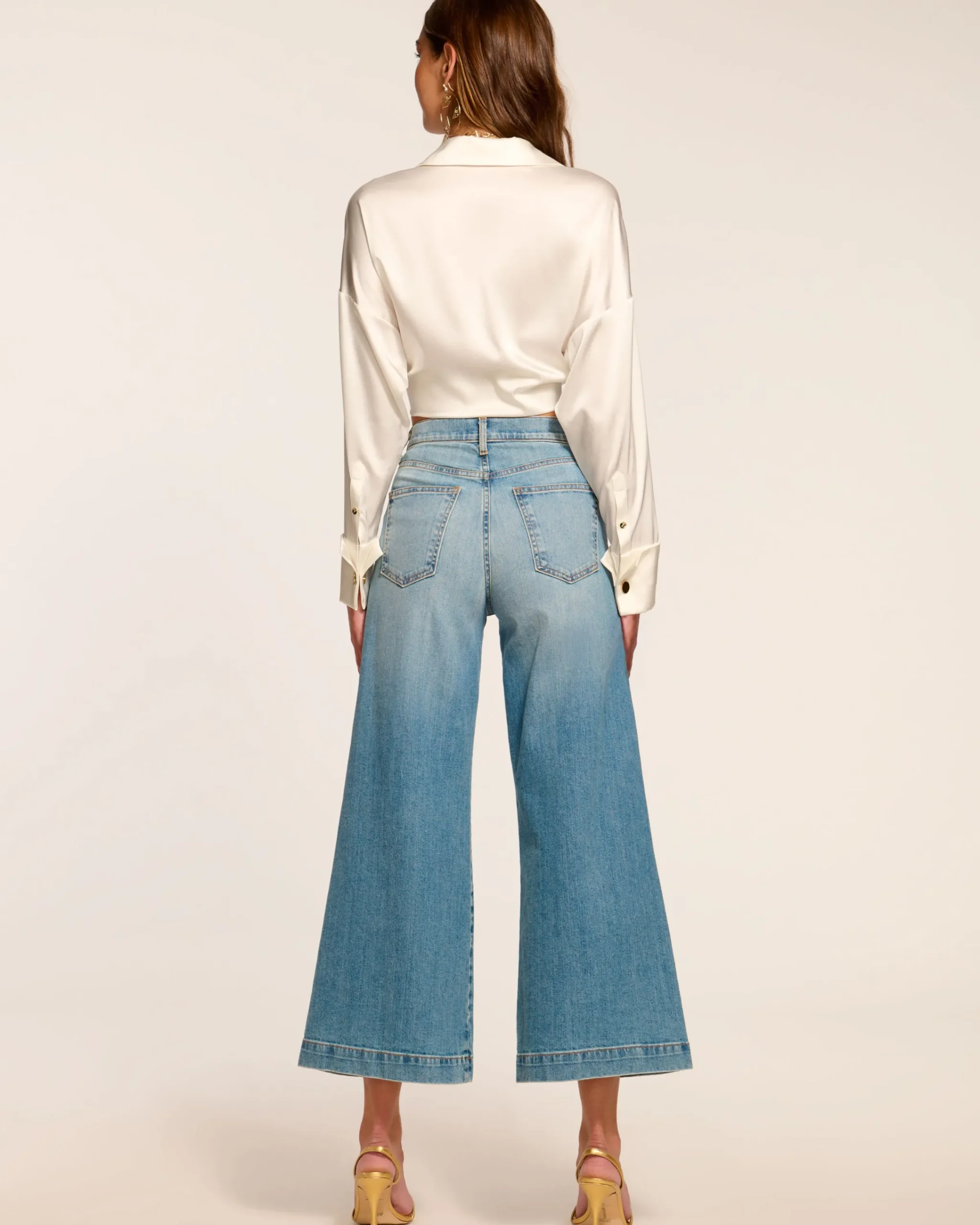 Best Wide Leg Cropped Tyra Jean Denim | Bottoms
